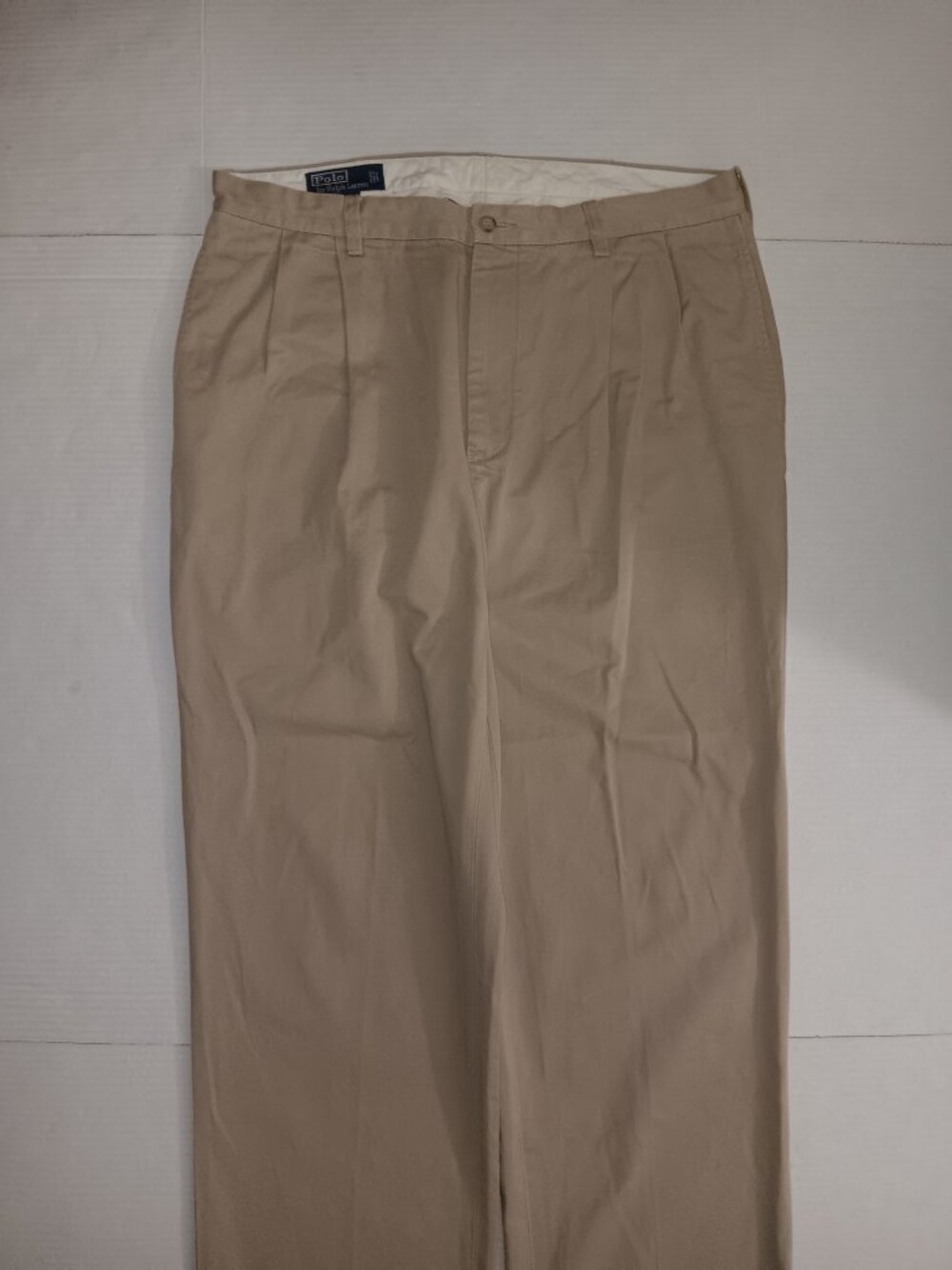 POLO RALPH LAUREN HAMMOND CUFFED HEM KHAKI PANTS - Picture 12 of 13
